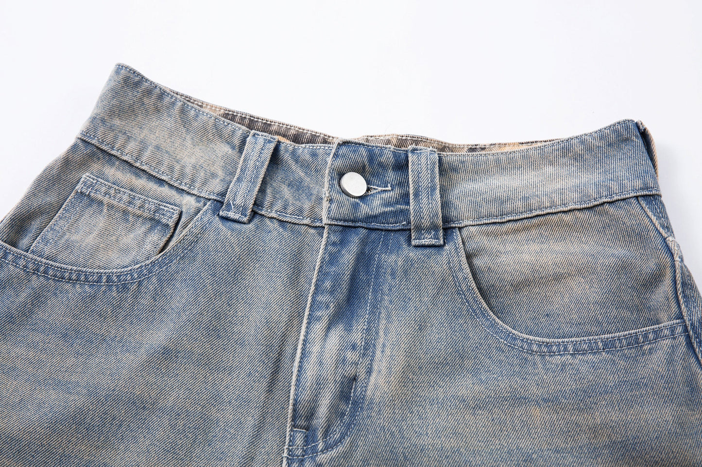 Camo Star Cuffed Denim | Baggy Streetwear Jeans - Luxuryurbanwear