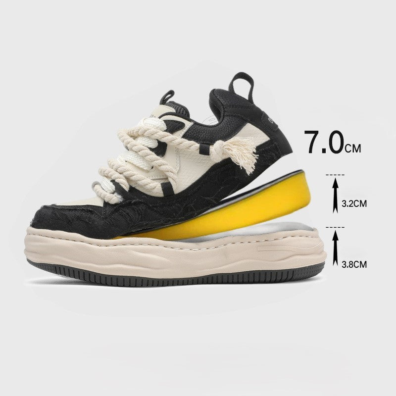 Tassel Twist | Rope Lace Platform Sneakers - Luxuryurbanwear