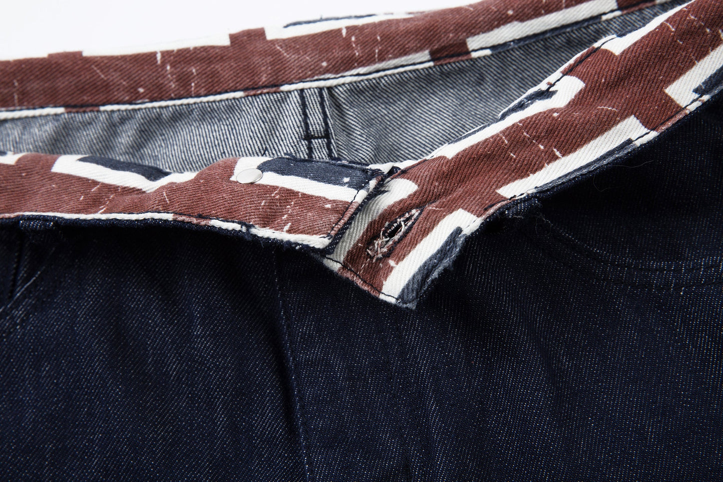 Retro Spliced Streetwear Denim | Y2K Wide Leg Baggy Jeans - Luxuryurbanwear