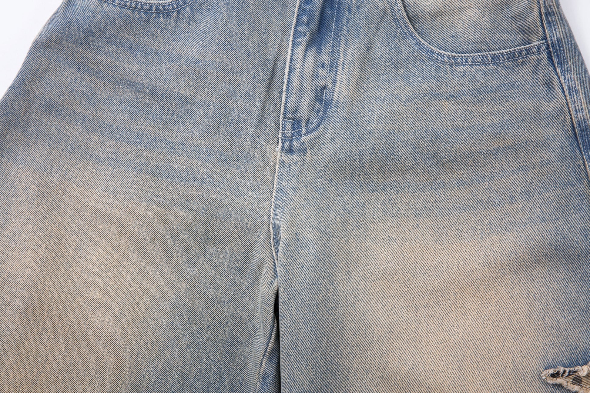 Camo Star Cuffed Denim | Baggy Streetwear Jeans - Luxuryurbanwear
