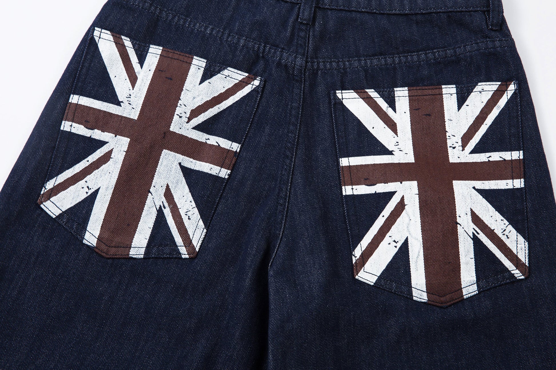 Retro Spliced Streetwear Denim | Y2K Wide Leg Baggy Jeans - Luxuryurbanwear