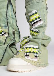 GUAPI Jeans Patchwork Distressed
