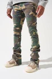 SERENEDE Jeans Camo Distressed Multi Color