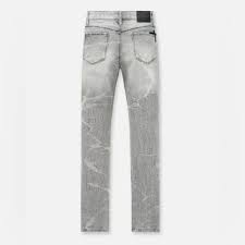 RTA Jeans Distressed Ripped Light Grey