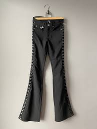 PREME Pants Black Flare Studded