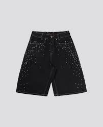 VICIOUS DENIM Shorts Graphic Patch