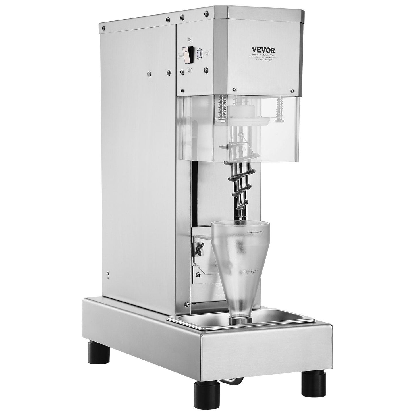 VEVOR Ice Cream Blender 750W Ice Cream Mixer Stir Machine 304 Stainless Steel