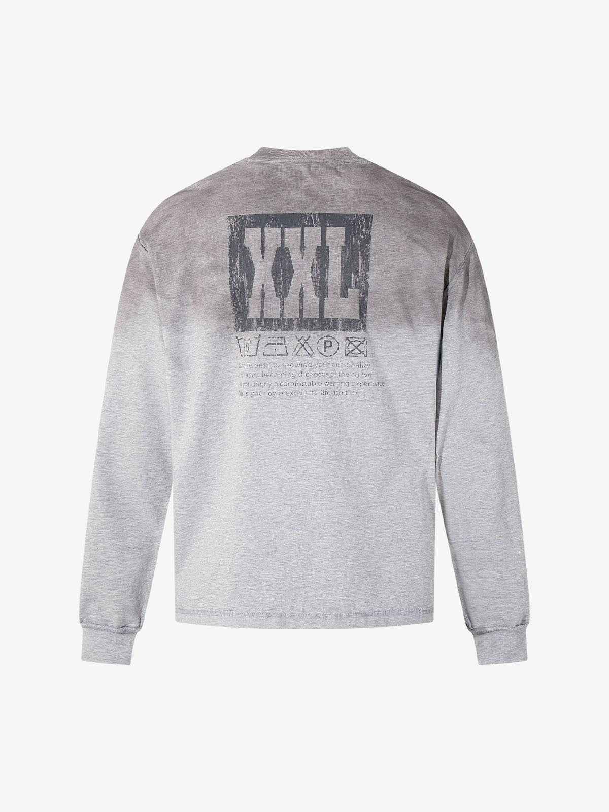 Street Dirty Dyed Washed Long-Sleeved T-Shirt
