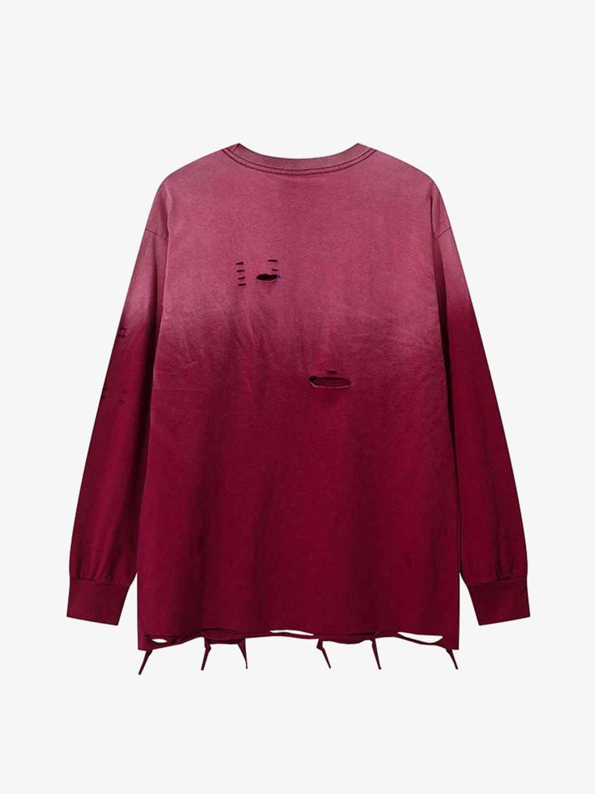 Long Sleeve Holey Fade