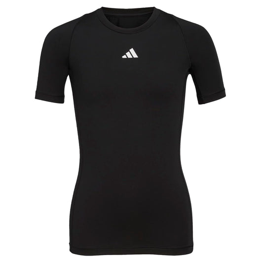 adidas Boys Moisture Wicking Techfit Compression Shirt Short Sleeve