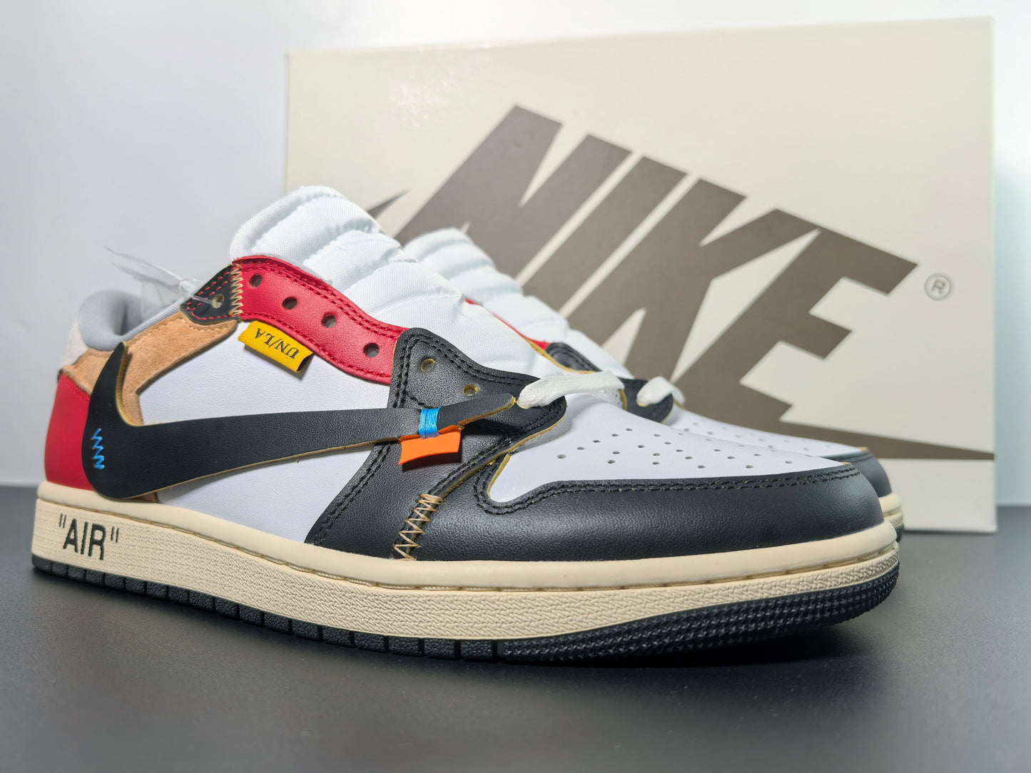 Custom Air Jordan 1 x OFF-White Sneakers - Unique Style and Comfort