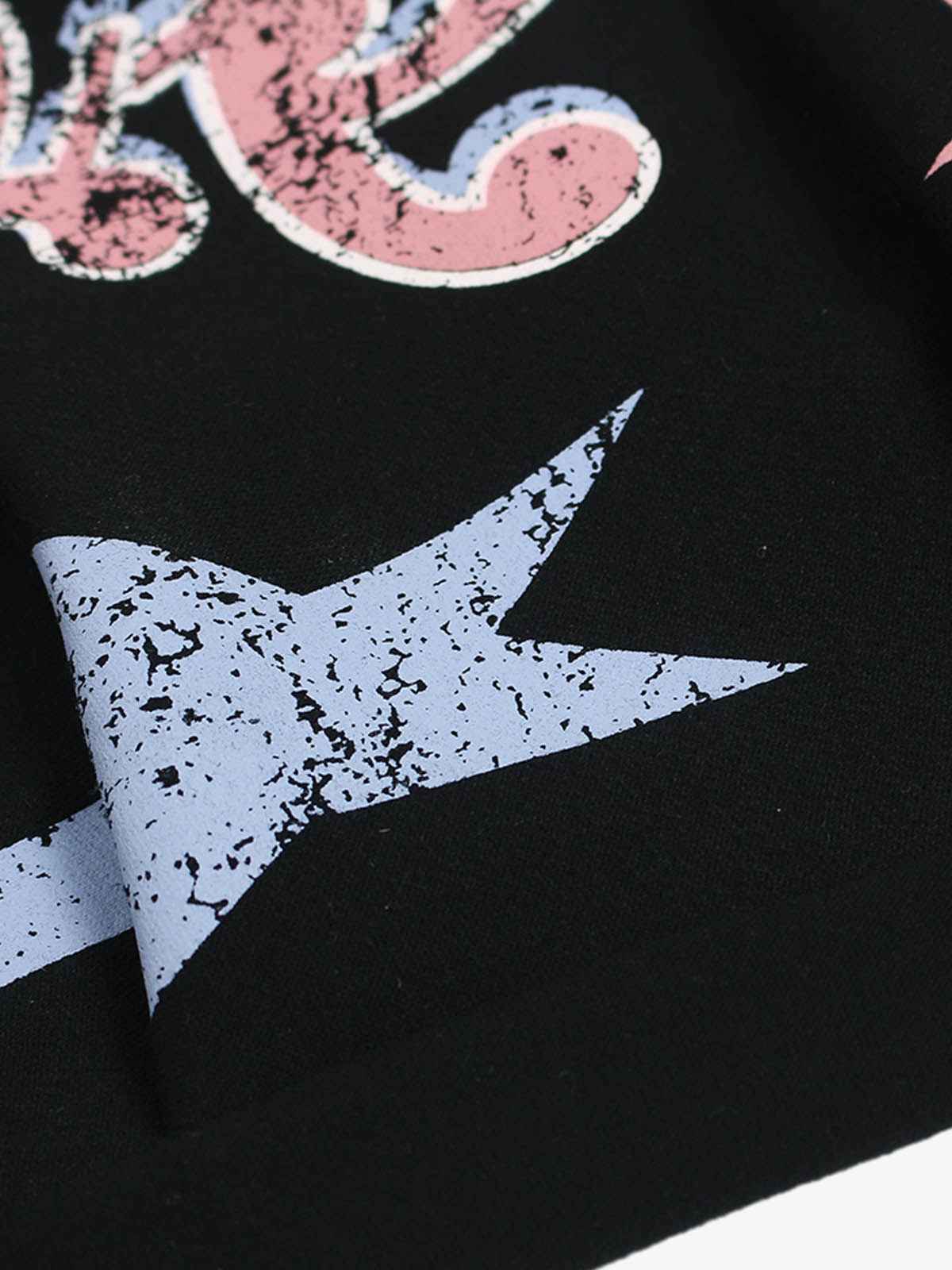 Retro Graphic Fleece-Lined Barrel Sweatpants