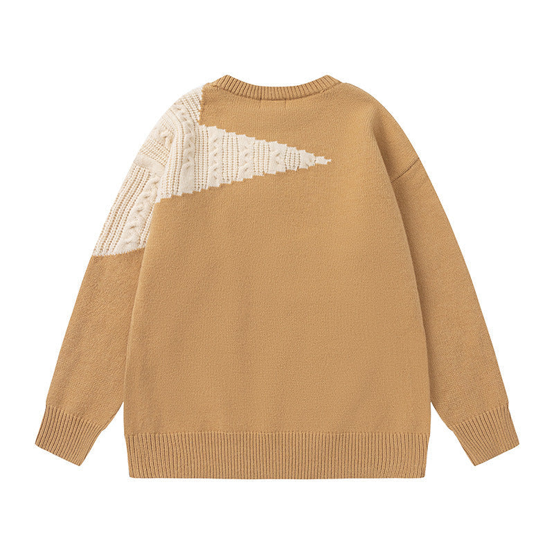 Street Starburst Patchwork Oversized Jumper - High Street Knitwear | LuxuryUrbanwear - Luxuryurbanwear
