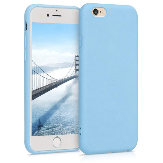kwmobile Case Compatible with Apple iPhone 6 / 6S Case - Soft Slim Protective TPU Silicone Cover - Dove Blue