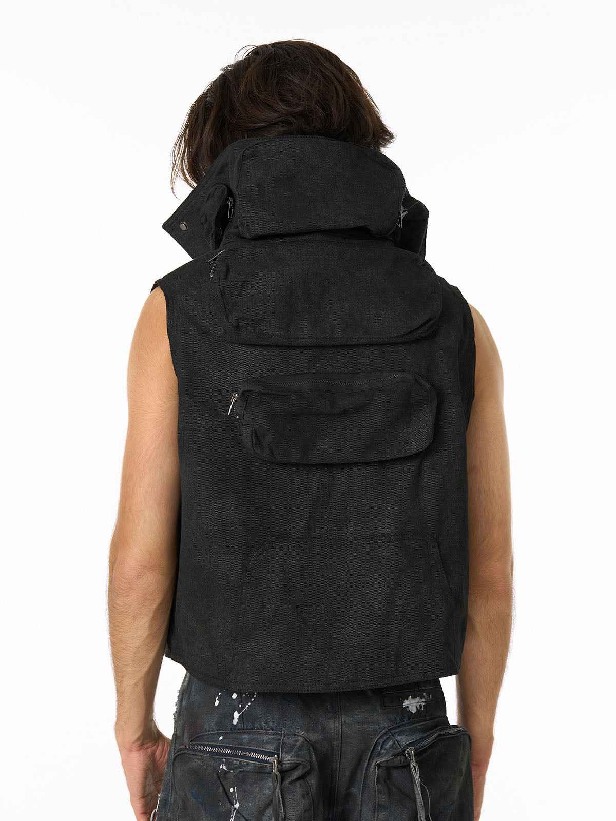 Heavy-Duty Multi-Pocket Multi-Zipper Vest