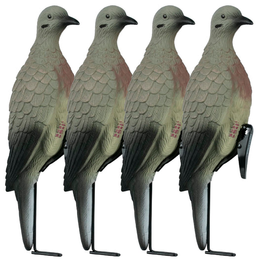 Lucky Duck Clip on Dove Decoys with Stake 4 Count