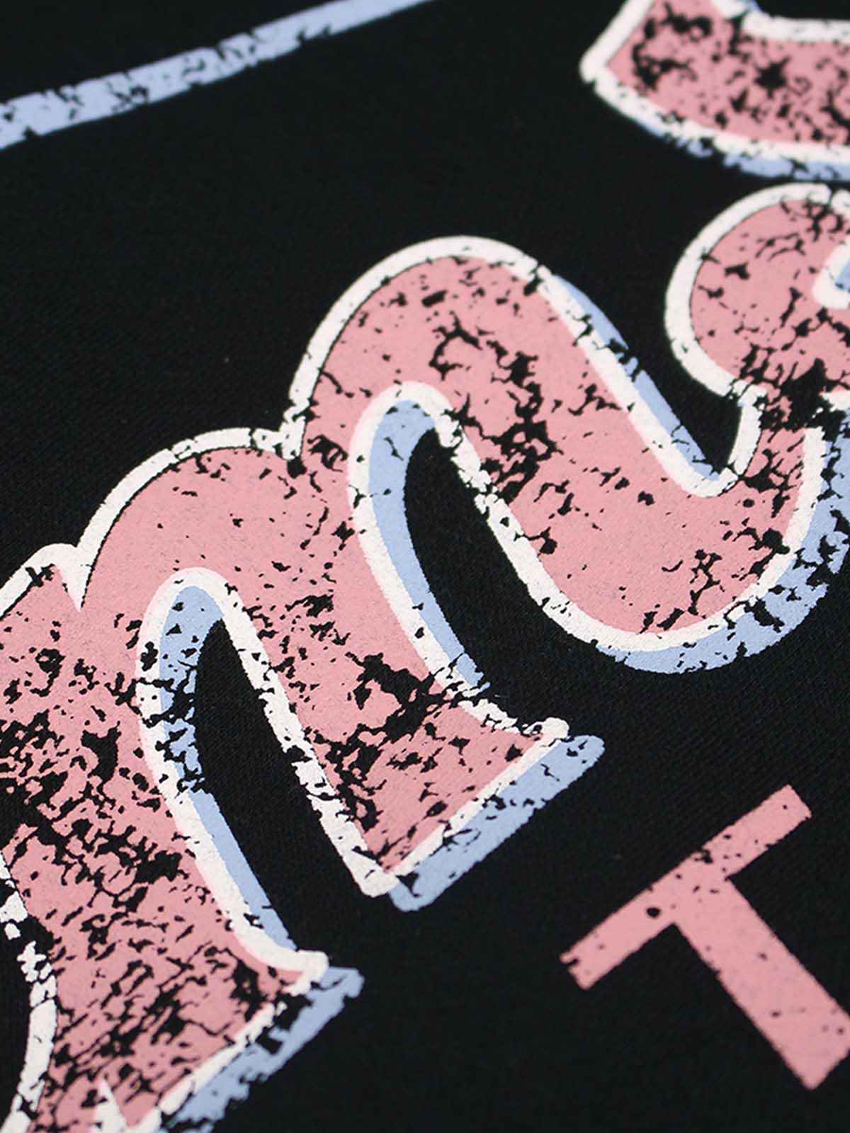 Retro Graphic Fleece-Lined Barrel Sweatpants