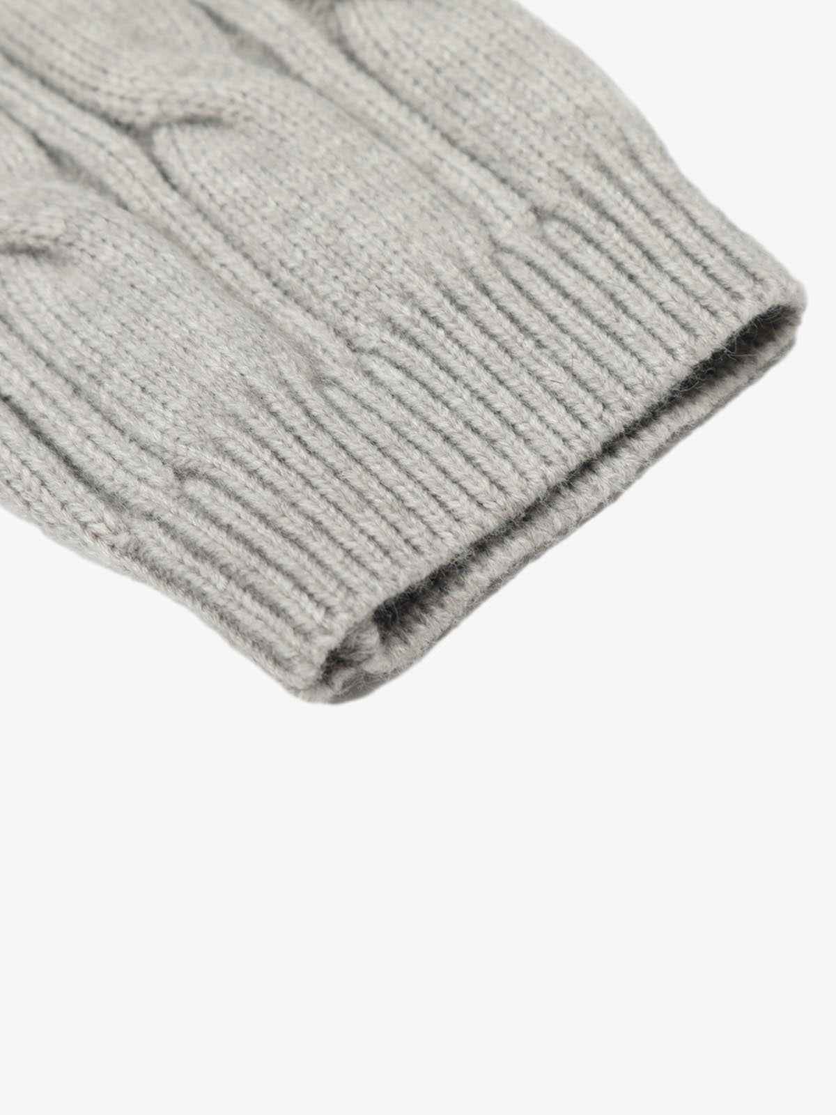 Cable Knit Zip Up Hooded Sweater