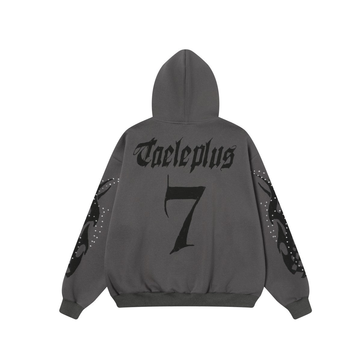 Flame Rhinestone | Y2K Zip-Up Hoodie - Luxuryurbanwear