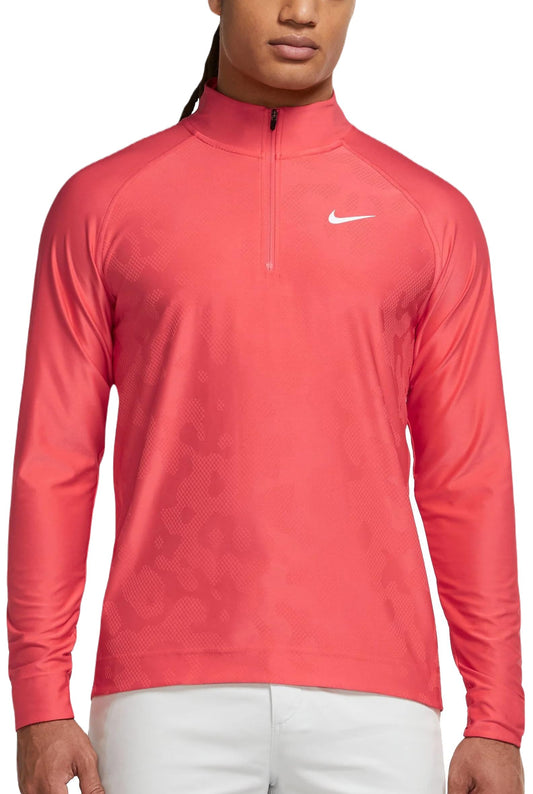 Nike Dri-FIT ADV Tour 1/2 Zip Golf Pullover Ember Glow/Siren Red/Black S REGULAR US