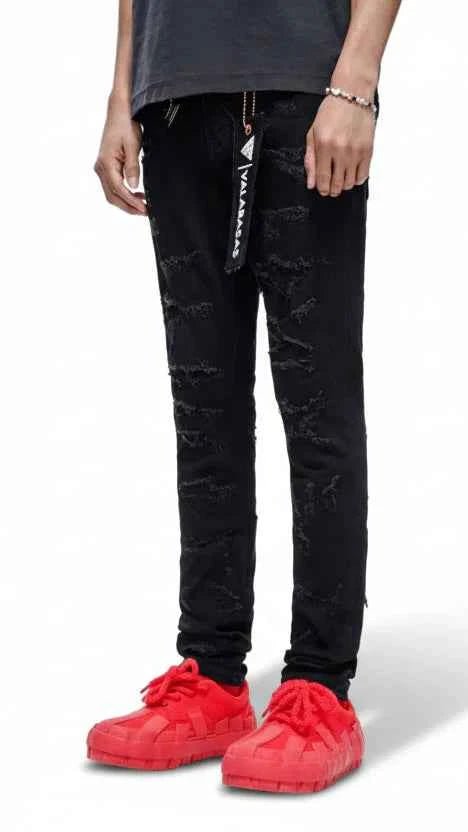 Valabasas Edge Skinny Jeans - Jet Black