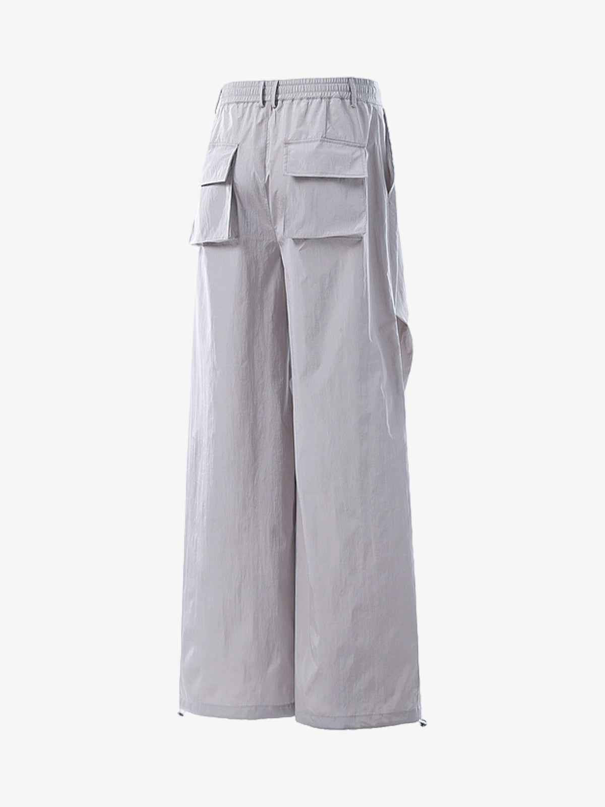 Vintage Drawstring Draped Embroidered Wide Leg Pants