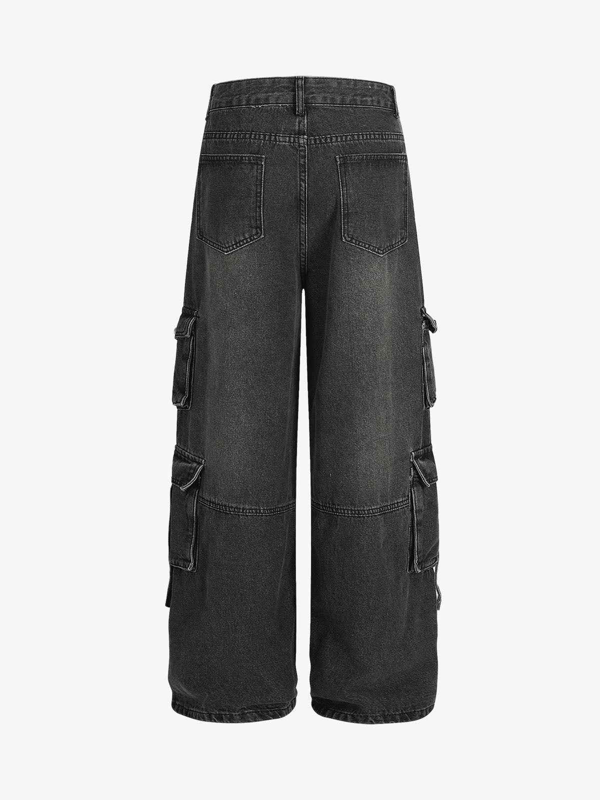 Retro Ripped Cargo Jeans