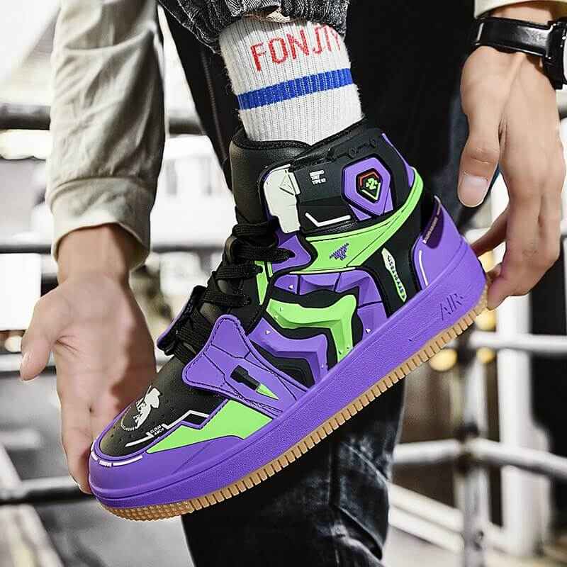 evangelion shoes anime costum sneakers 2022