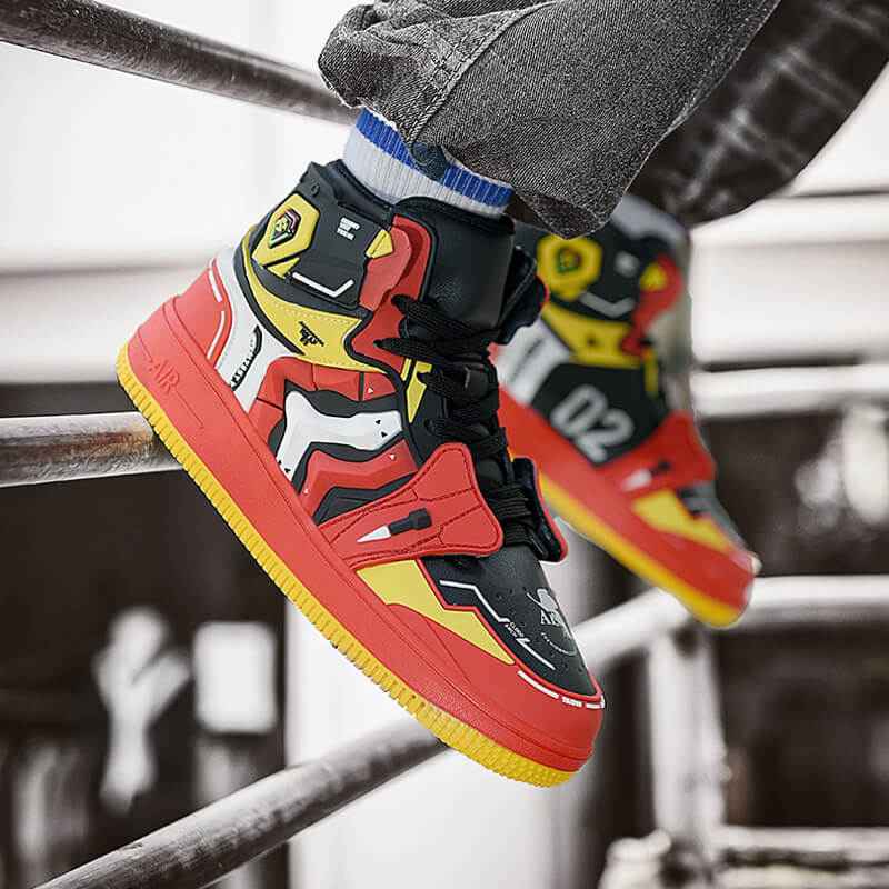 evangelion shoes anime costum sneakers 2022
