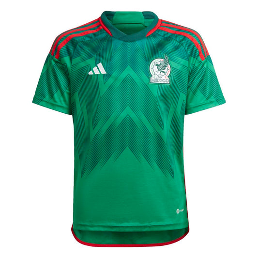 adidas Mexico 22 Home Jersey Kids Green Size L