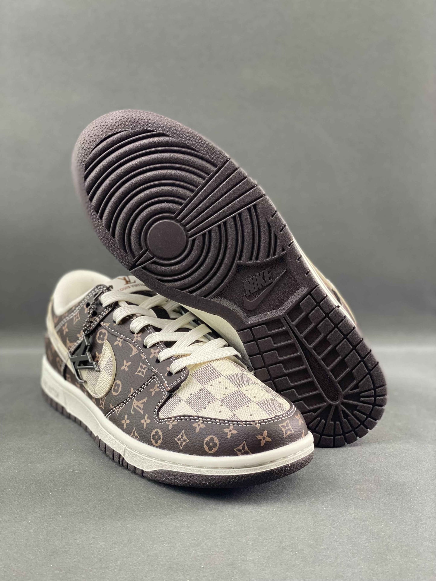 Custom Air Jordan 1 Monogram SJ2068-255 - Unique Style and Authenticity SneakerNational
