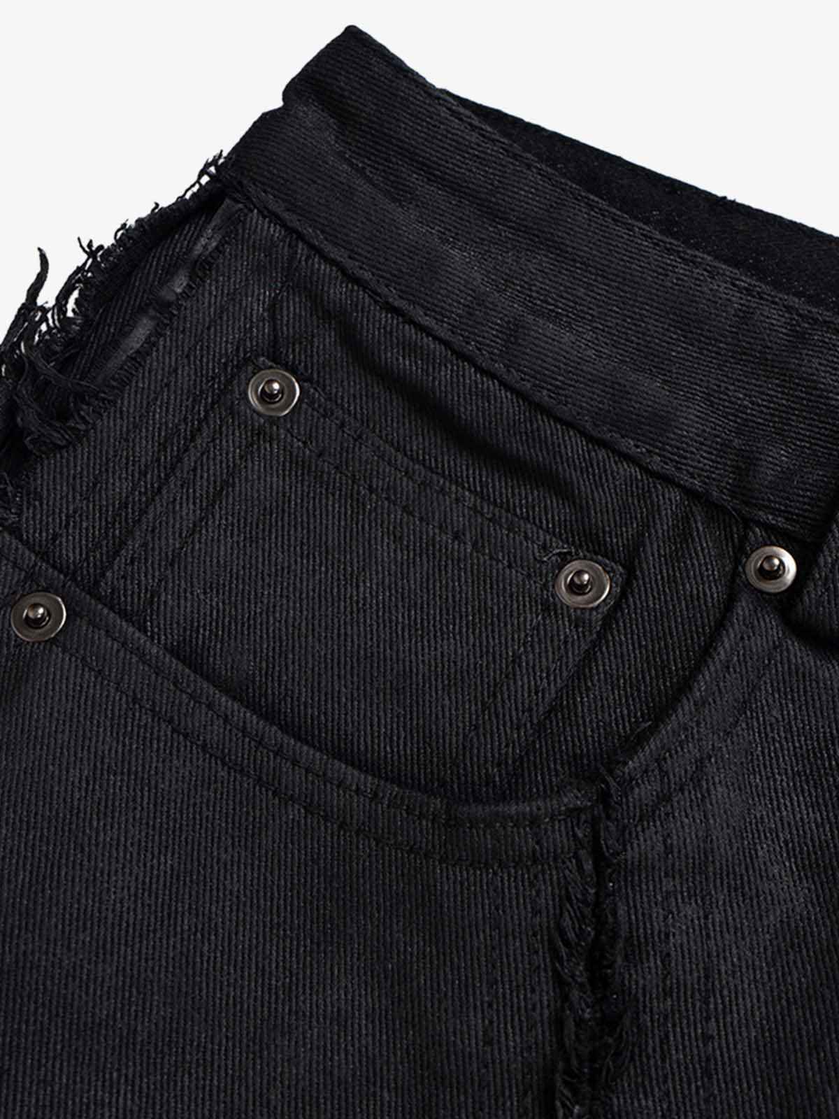 Waxed Baggy Side Whisker Jeans - 2439