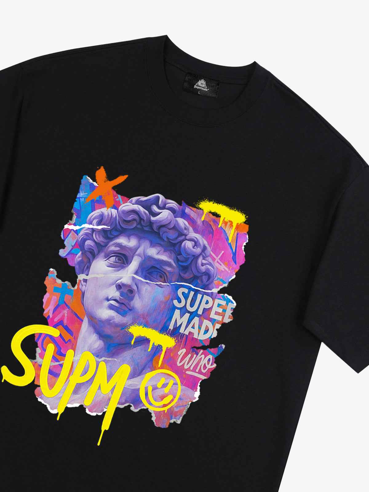 David Sculpture Vibrant Graffiti Art T-Shirt
