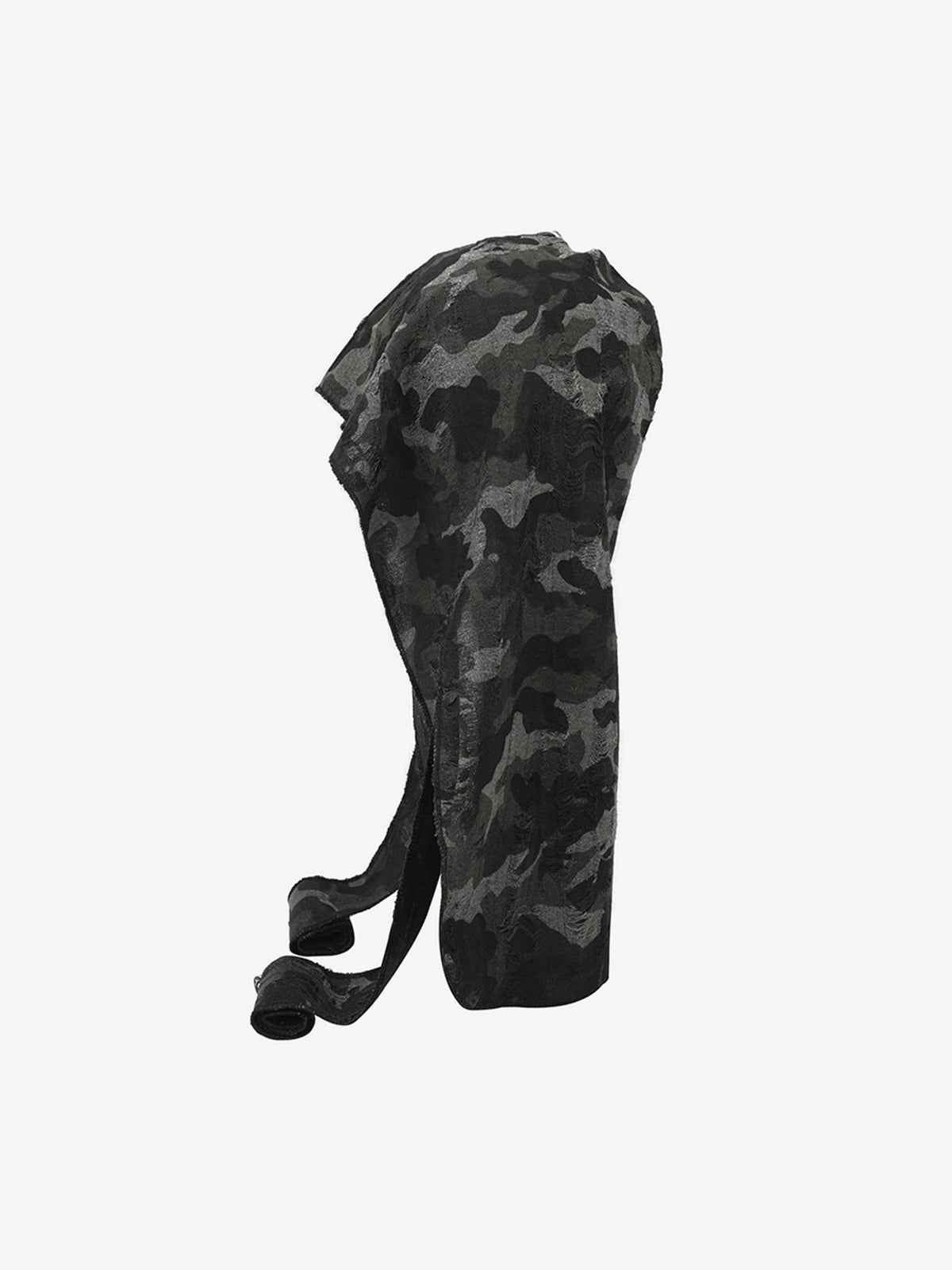 Dark Punk Camouflage Hooded Cape