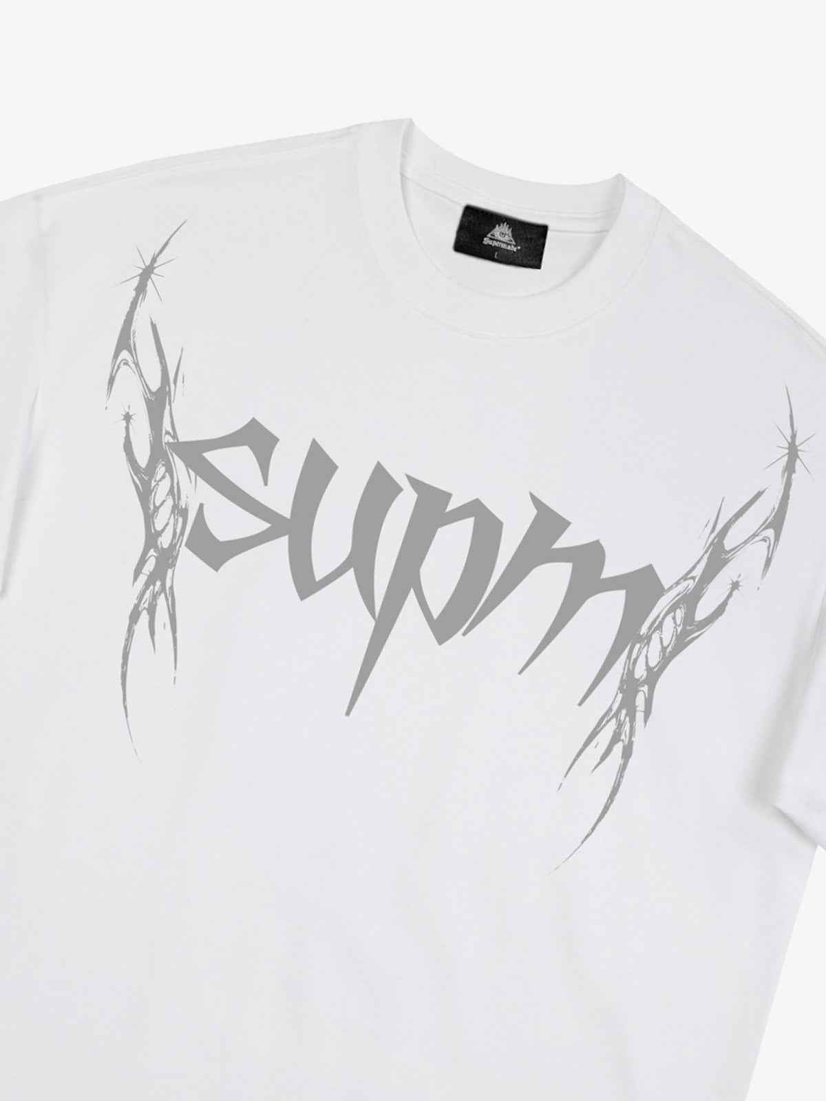 SUPM Gothic Sharp Letter Graphic T-Shirt