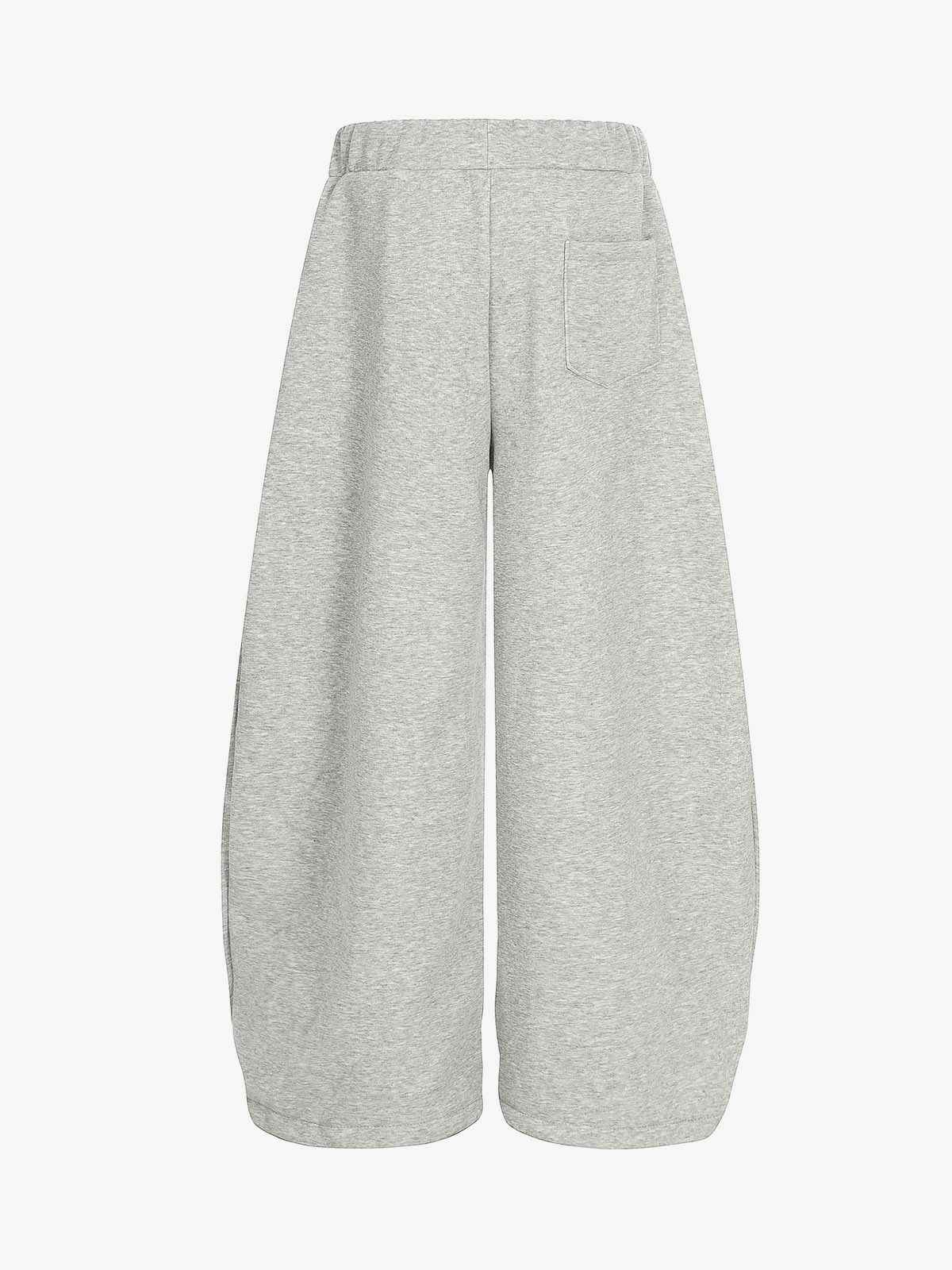 Star Patch Wide Leg Drawstring Sweatpants