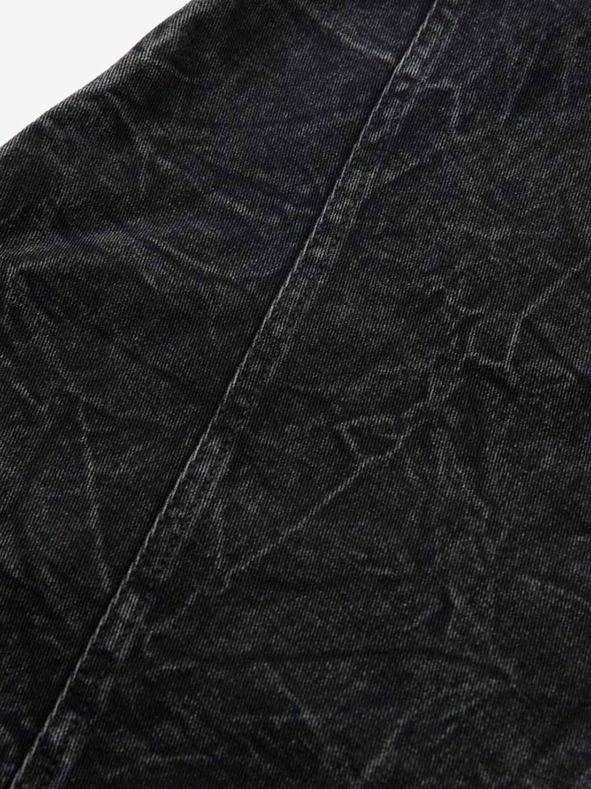 High Street Functional Structured Design Tie-Dye Baggy Jeans - Luxuryurbanwear