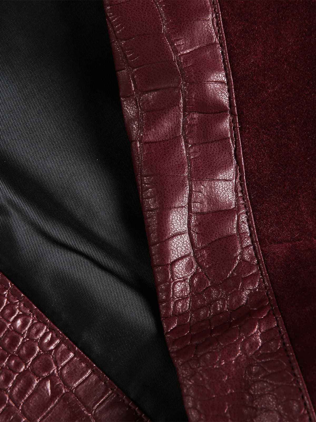 Vintage Suede PU Leather Collar Zip Up Jacket