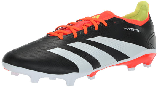 adidas Unisex Predator 24 League Low Firm Ground Sneaker Black/White/Solar Red 5.5 US Men