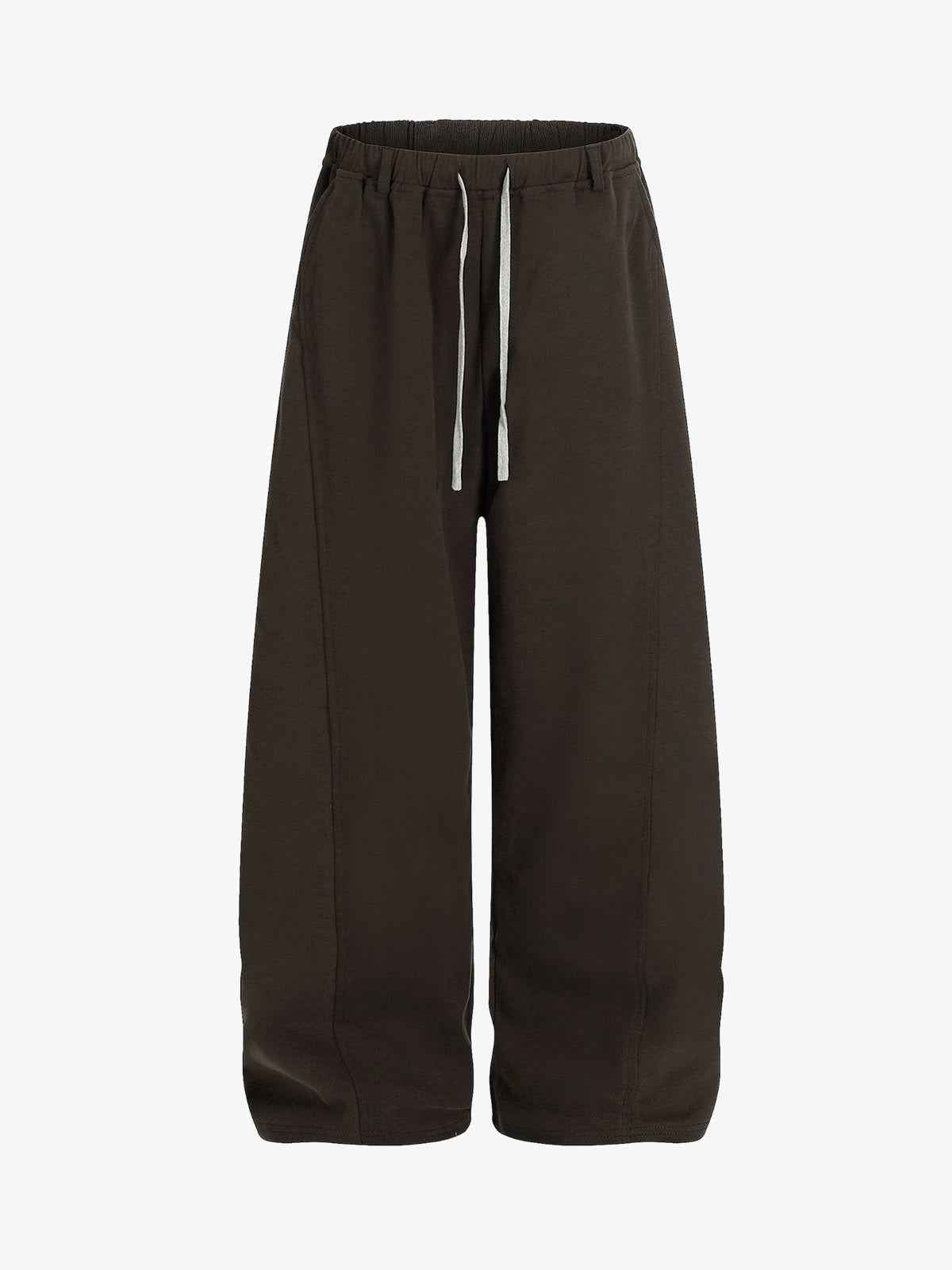 Drawstring Elastic Waist Wide Leg Pants