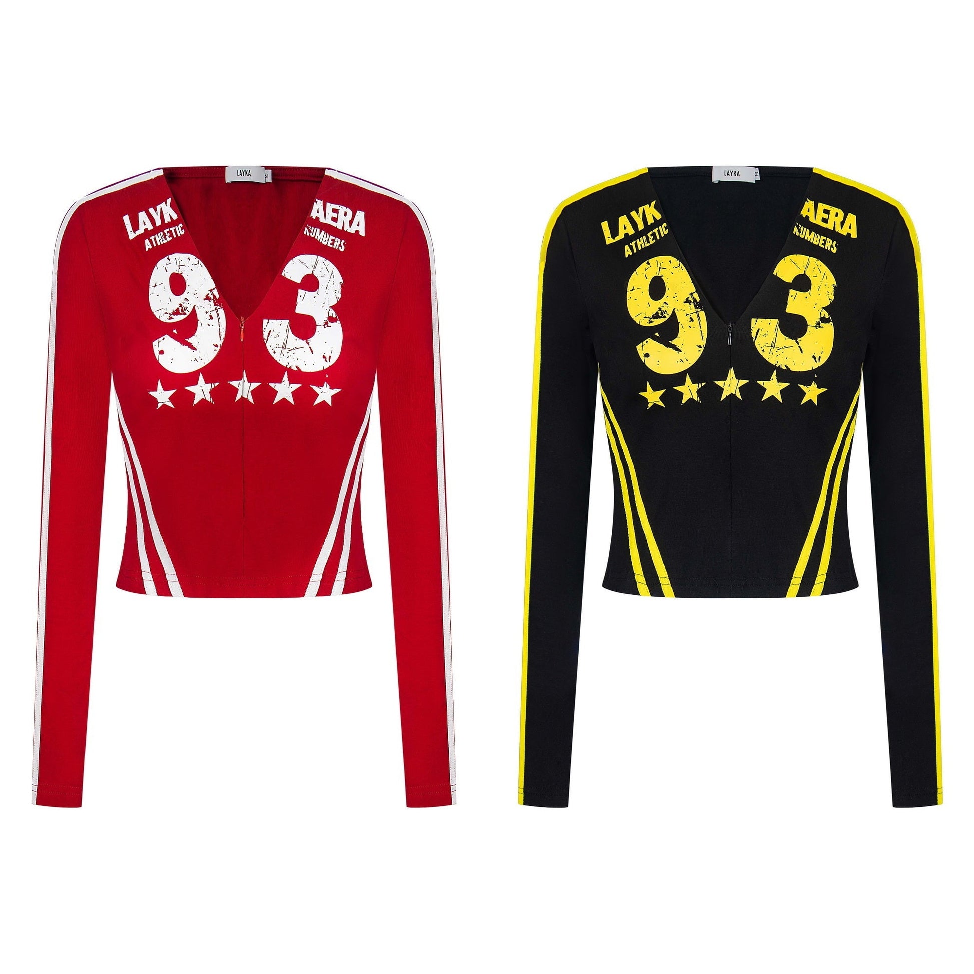 Star Runner | Athletic Number Long Sleeve Tee - Luxuryurbanwear