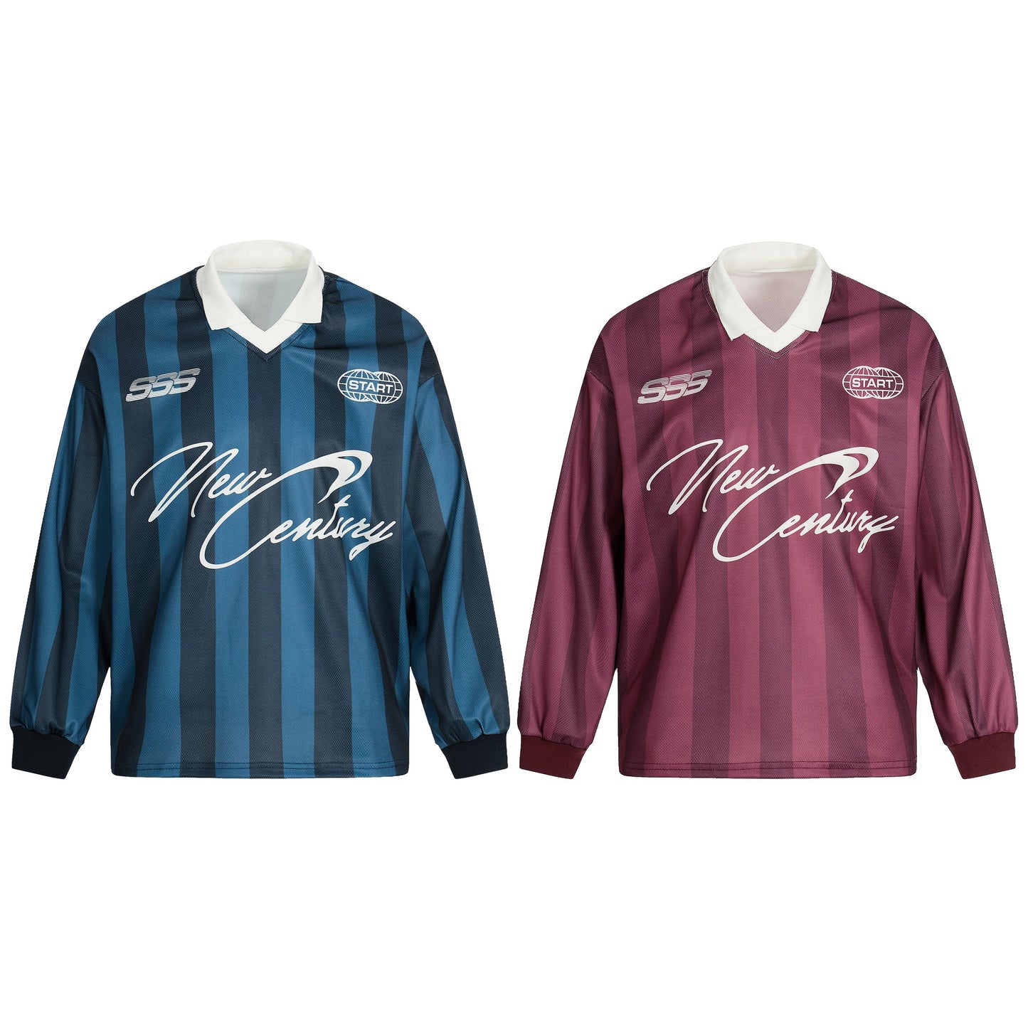 Signature Stripes Graphic | V-Neck Sweatshirt - Luxuryurbanwear