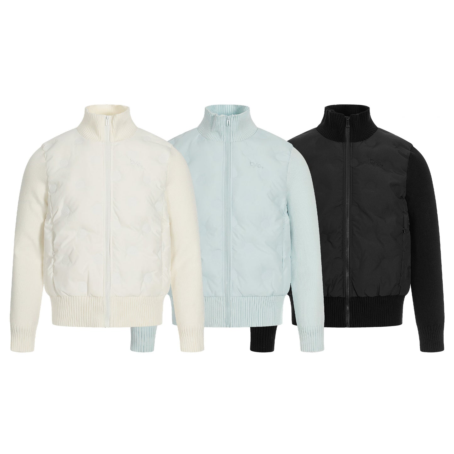 Cloud Shell | Knit-Sleeve Bubble Zip Jacket - Luxuryurbanwear