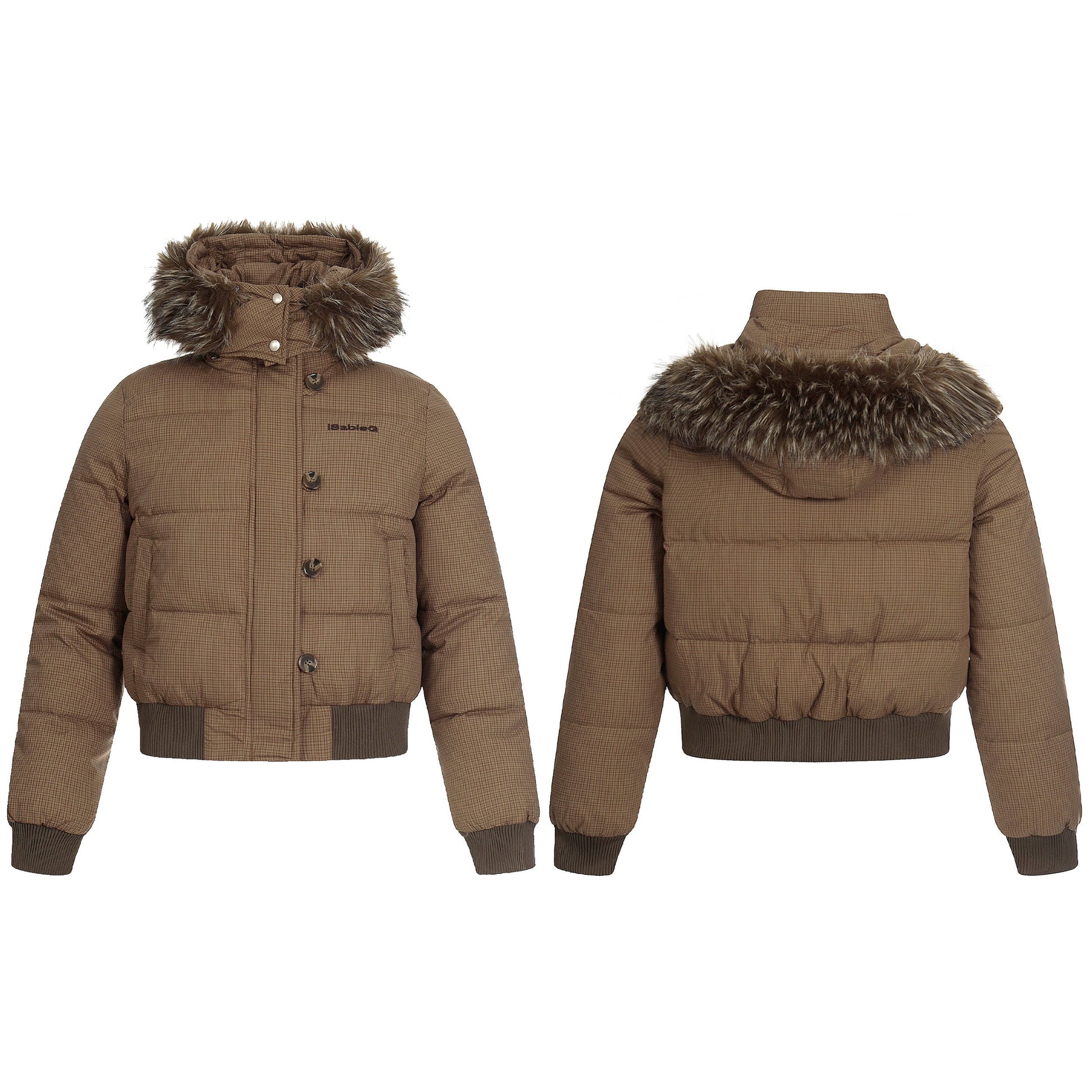 Denim Chill | Faux Fur Collar Winter Jacket - Luxuryurbanwear