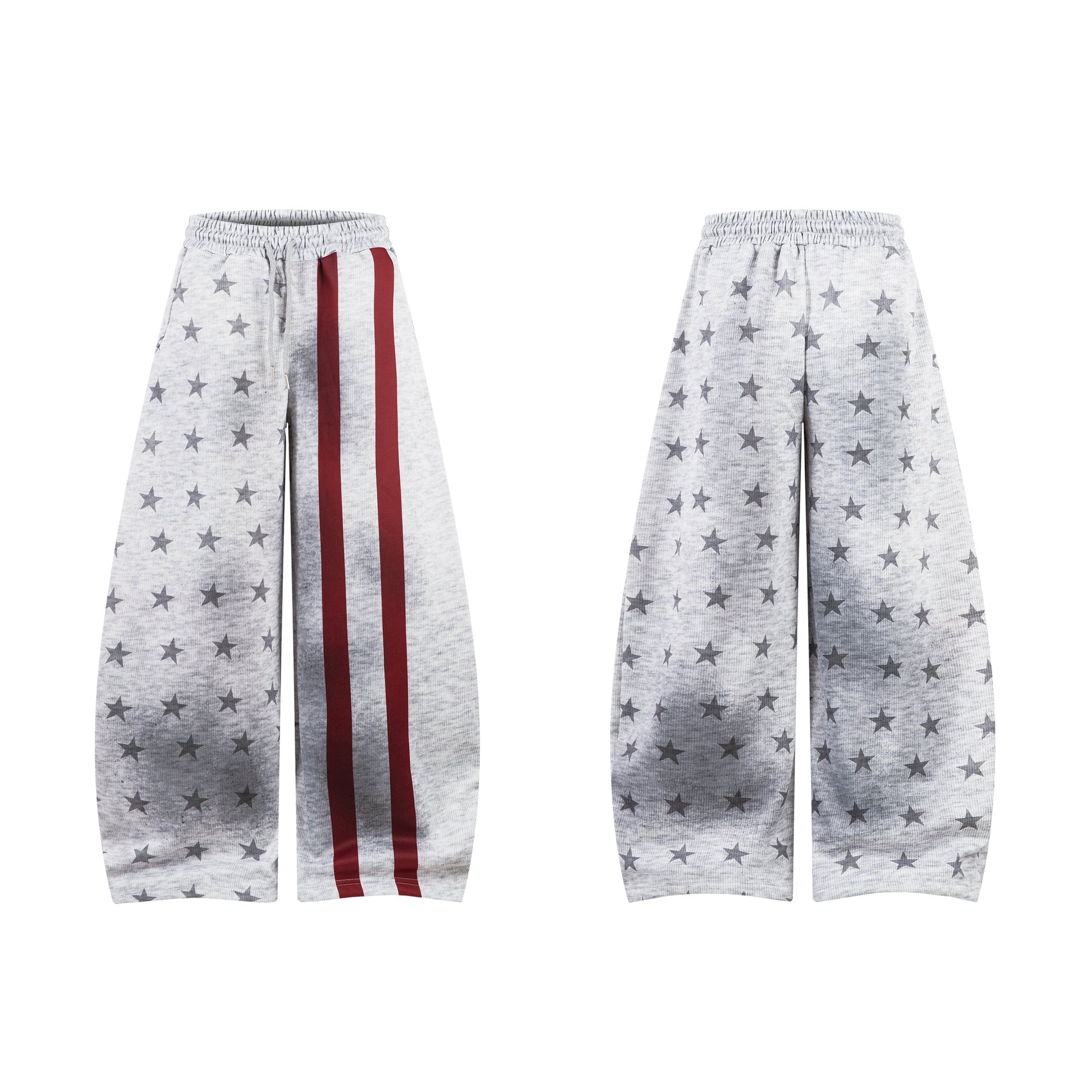 Patriot Star | Wide-Leg Flag-Inspired Sweatpants - Luxuryurbanwear