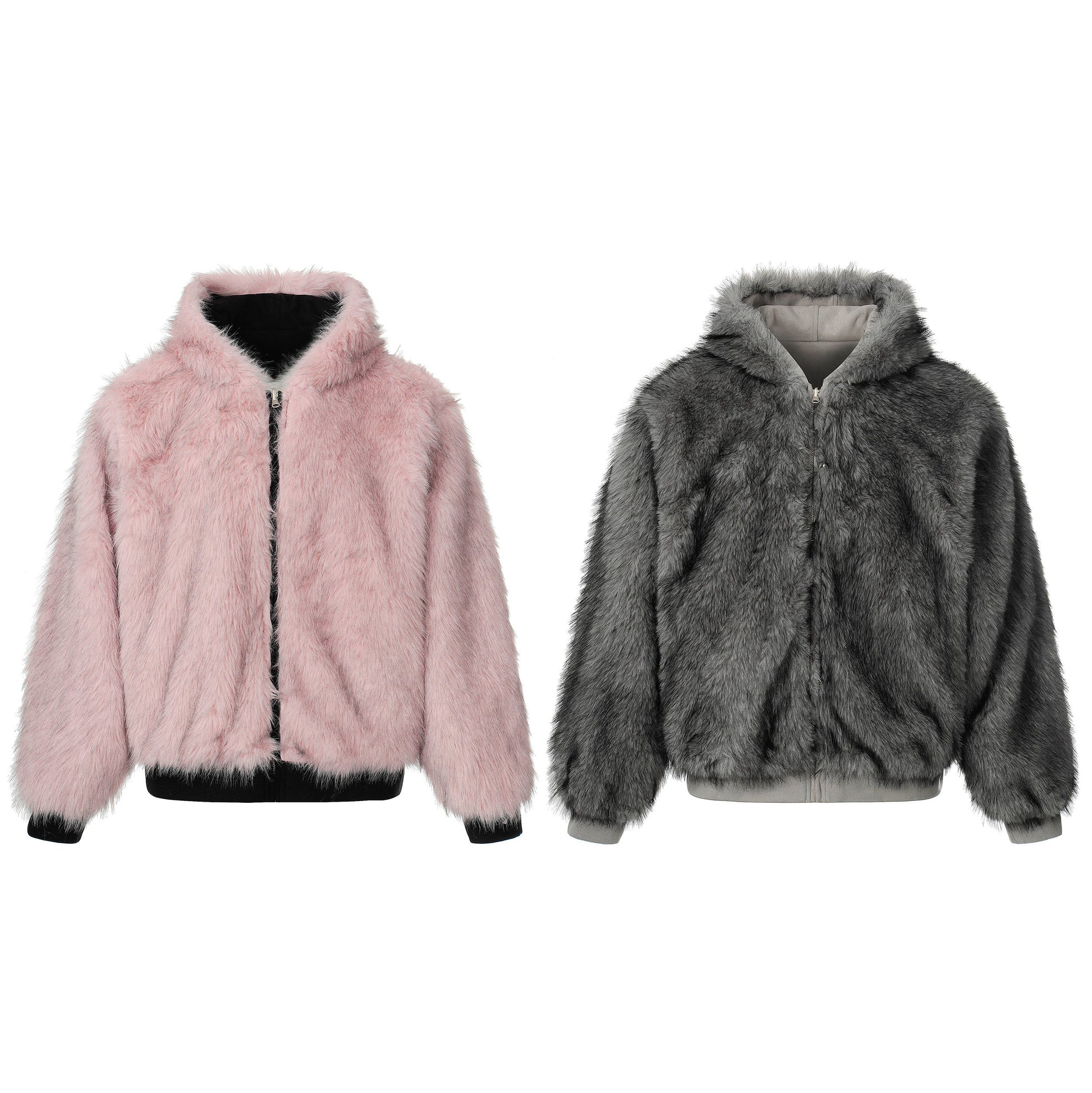 Reversible Fur | Winter Hooded Jacket - Luxuryurbanwear