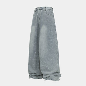 Sparkling Rhinestone | Denim jeans - Luxuryurbanwear