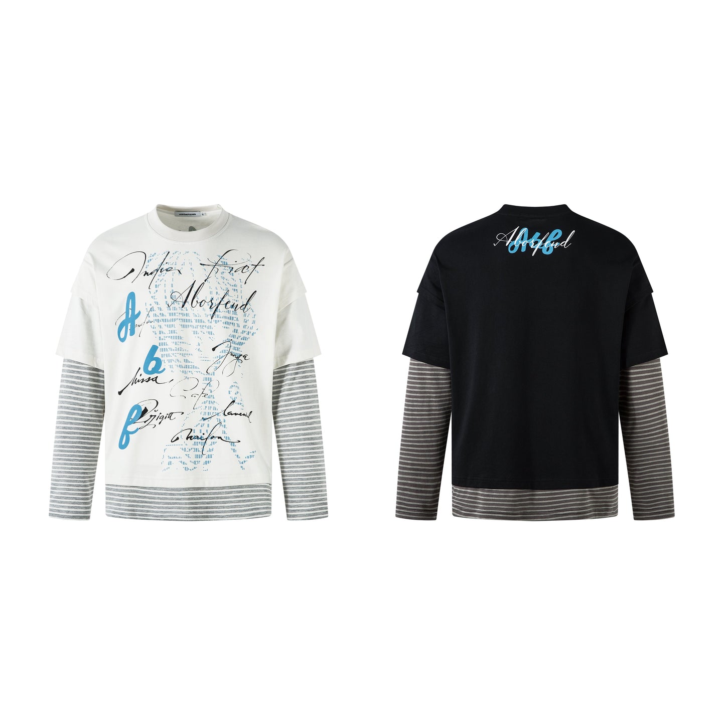 Punk Letters Patchwork | Stripe Sweatshirt - Luxuryurbanwear