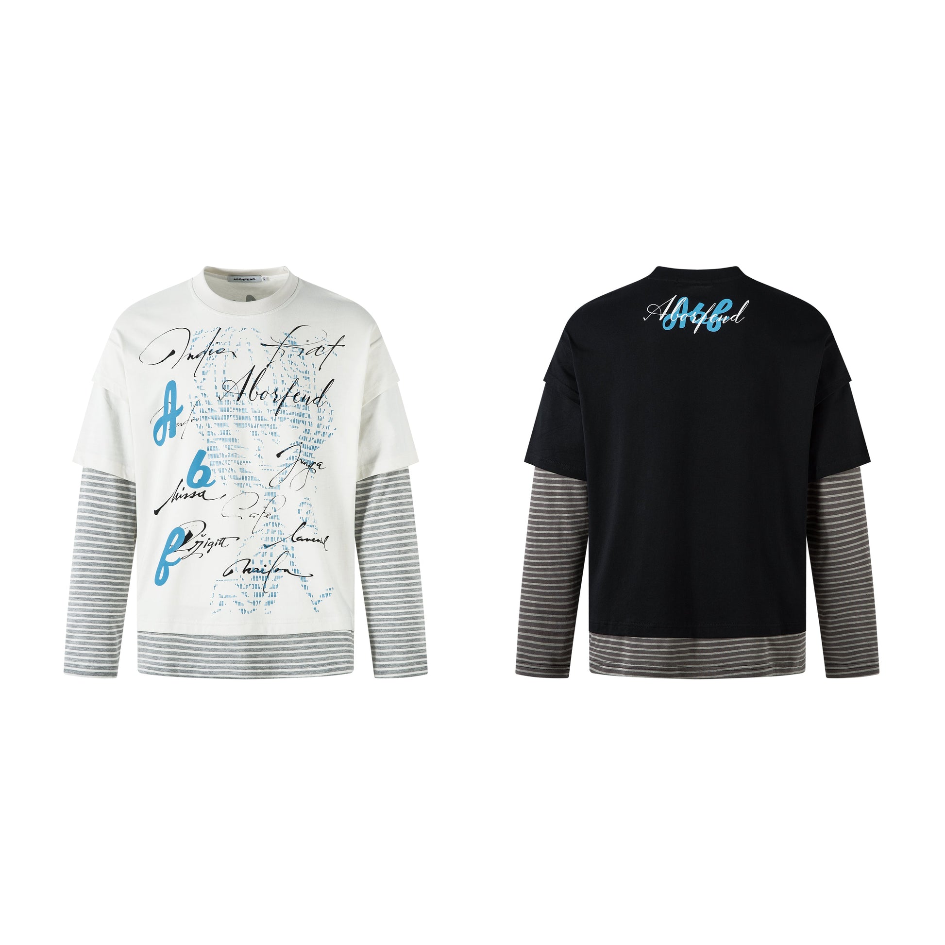 Punk Letters Patchwork | Stripe Sweatshirt - Luxuryurbanwear