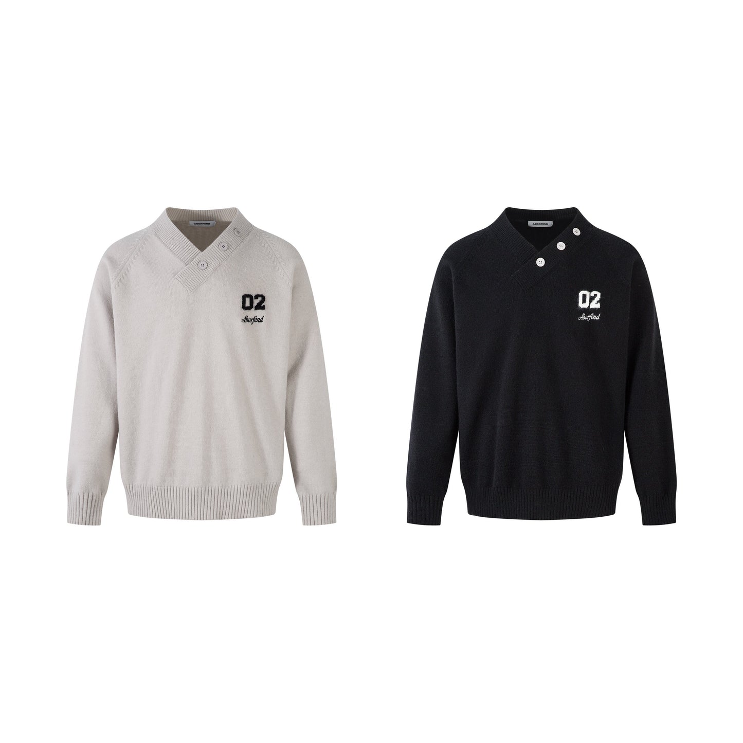 College Minimal | Knit V-neck Sweater - Luxuryurbanwear